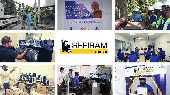 Group of people observing a mechanical engine model